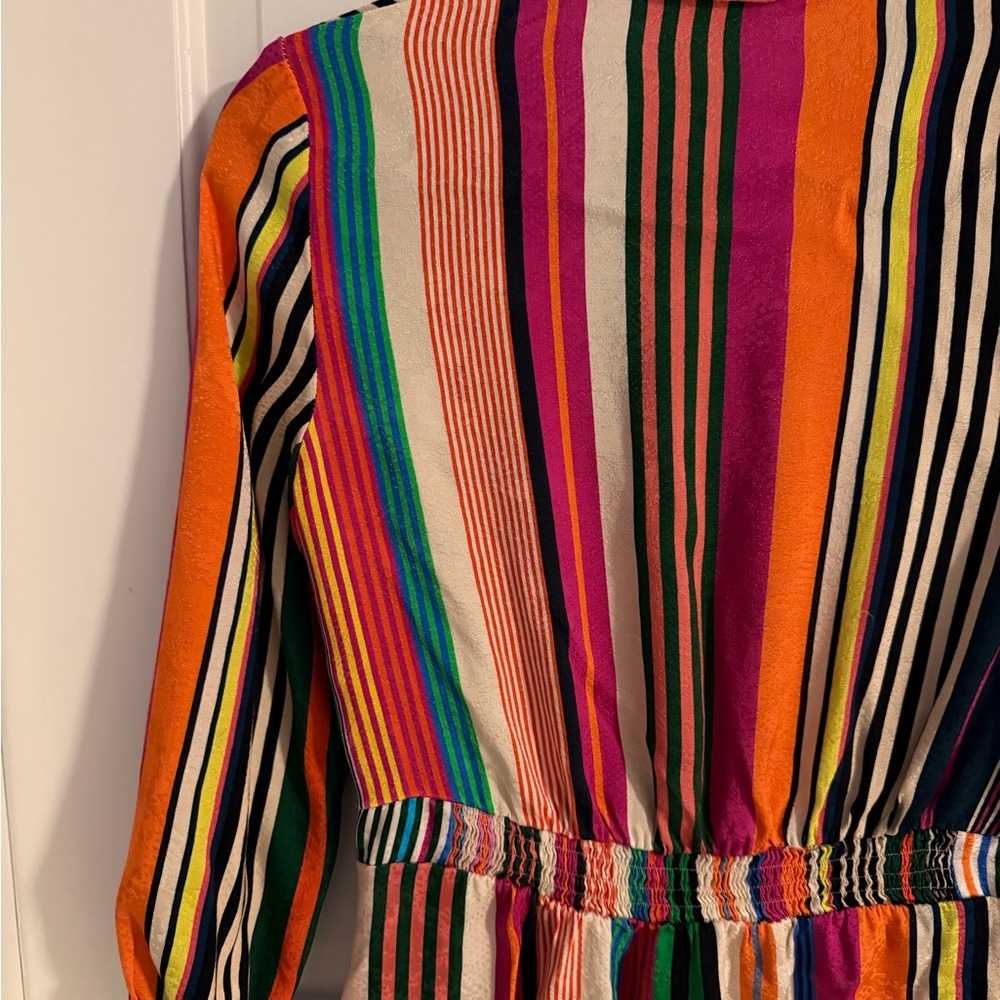 Vilagallo Colorful Striped Long Sleeve Dress - Picture 4 of 5
